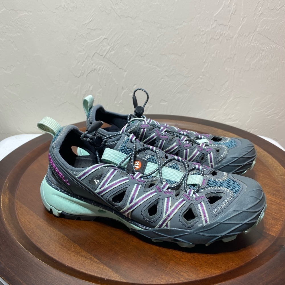 Merrell Womens Choprock J52770 Performance Hiking Shoes Sneakers Blue Sm…